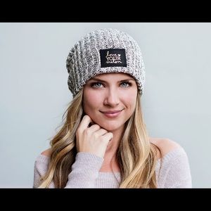 LOVE YOUR MELON - black speckled beanie